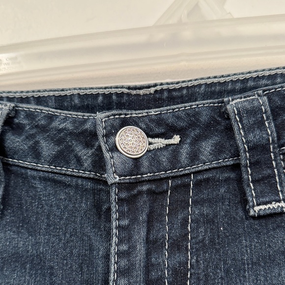 True Religion Low Rise Y2K Dark Wash Skinny Jeans - Picture 3 of 14